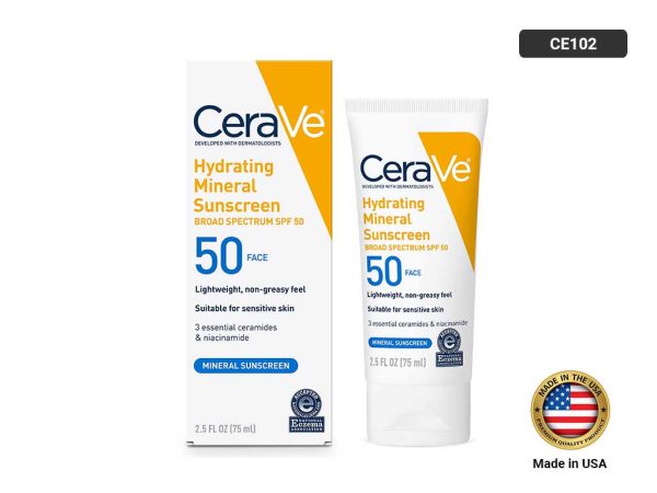 CERAVE Hydrating Mineral Sunscreen SPF 50 75ml
