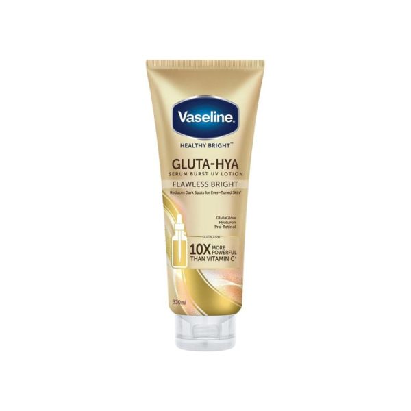 VaselineHealthyBrightGlutaHyaSerumBurstUVLotionFlawlessGlow330ml 768x768 1