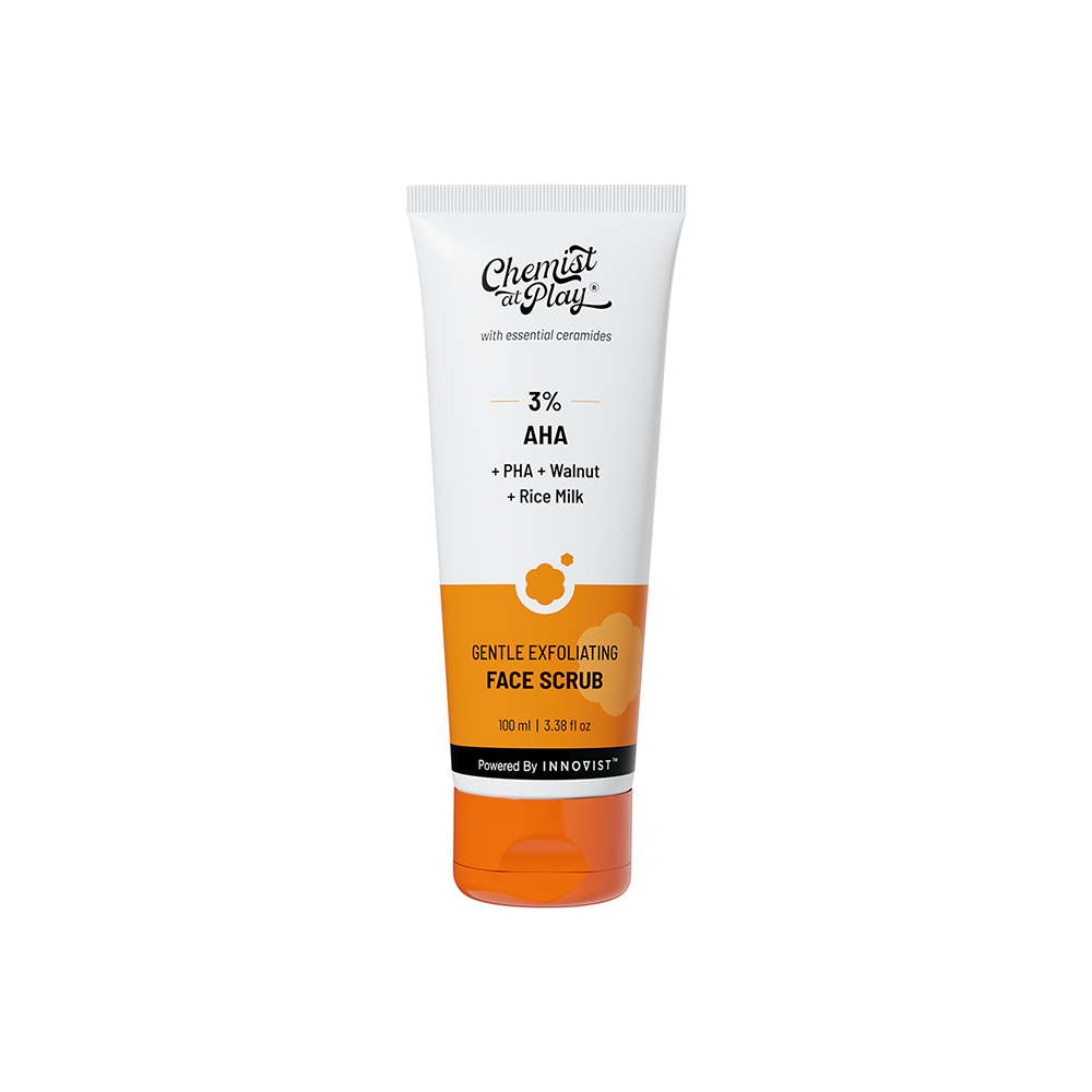 CHEMIST AT PLAY 3% AHA Gentle Exfoliating Face Scrub 100ML 1 CAP White Bg 1st ImageHPS SS copy 13
