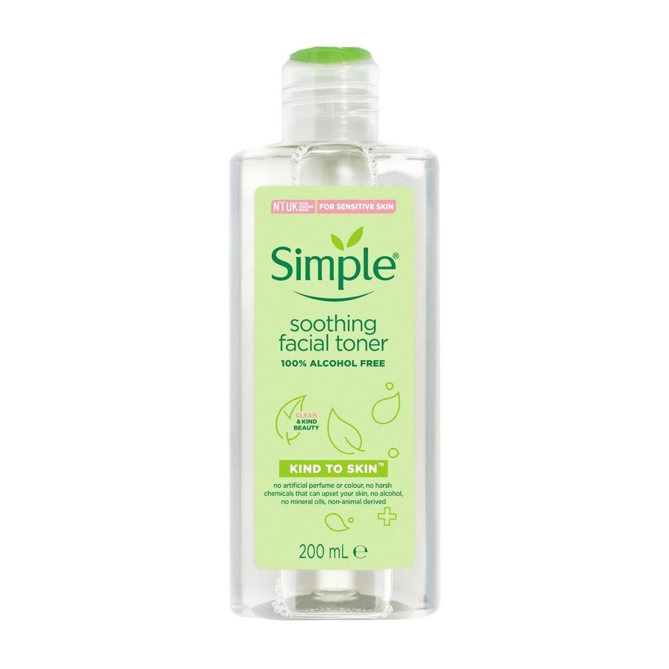 Simple - Kind To Skin 100% Alcohol Free Soothing Facial Toner 200ml 1 SIMPLESOOTHINGFACIALTONER