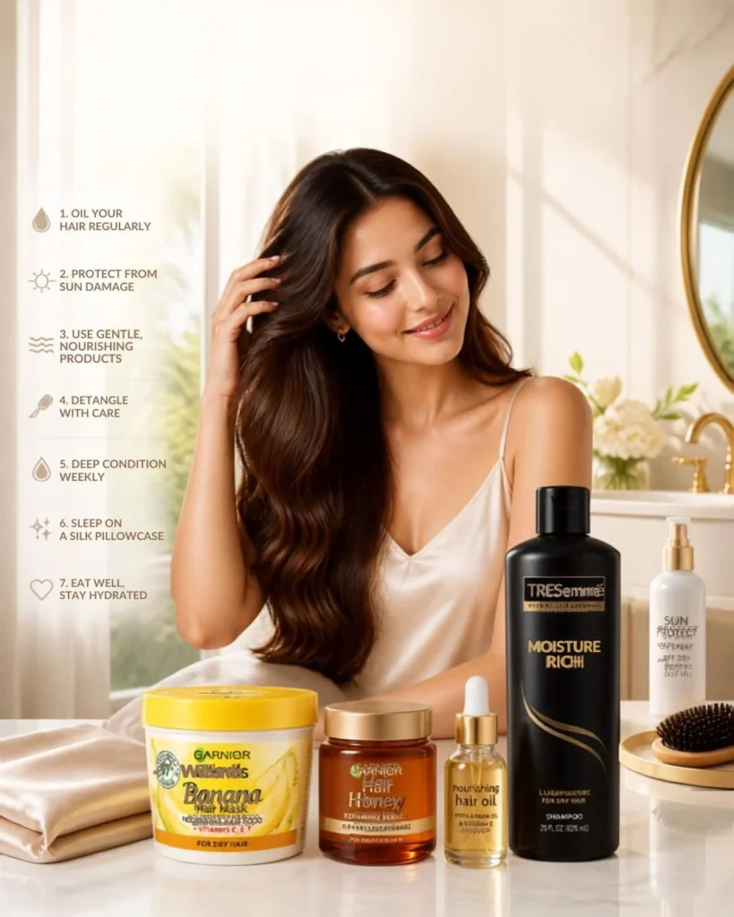 7 Easy Hair Care Tips for Healthy Hair 1 7 Easy Hair Care Tips for Healthy Hair and shiny