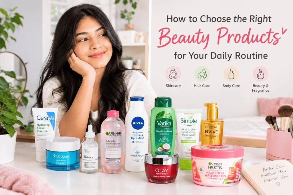 Beauty products in Sri Lanka for a daily skincare and hair care routine