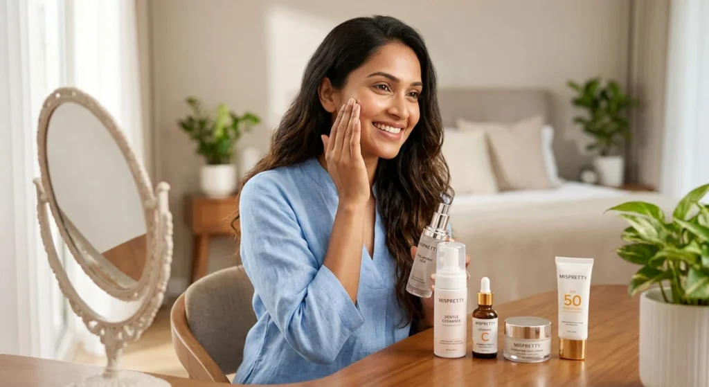 Best Skincare Routine for Glowing Skin using Mispretty products